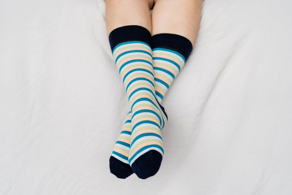 joode_co Green Stripe Socks for Men