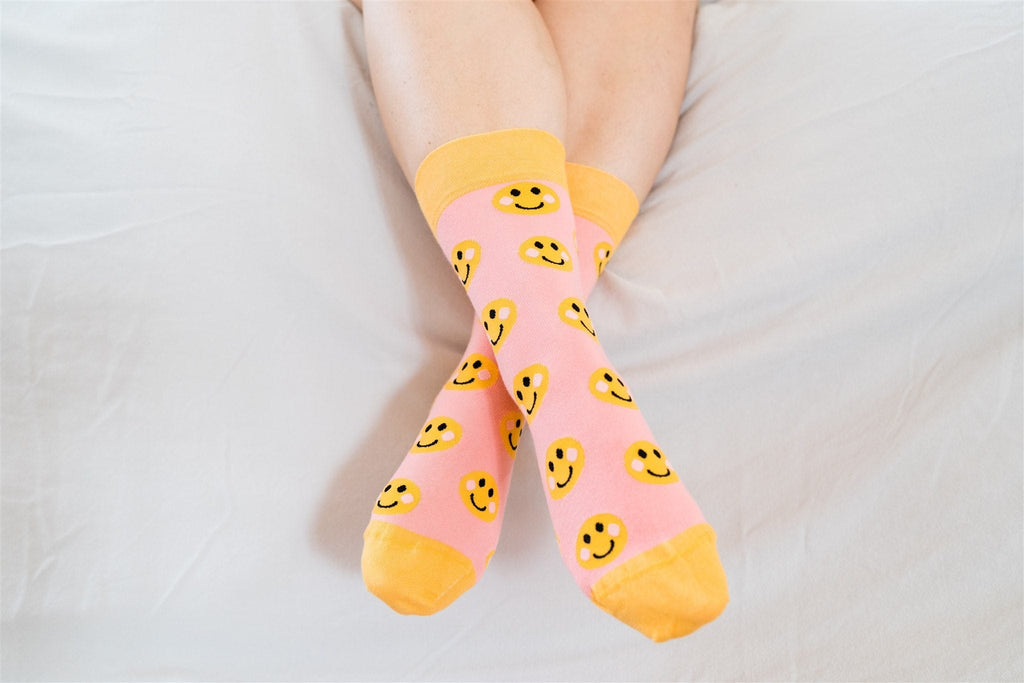 joode_co Smiley Pink Fun Socks | Joode Australia
